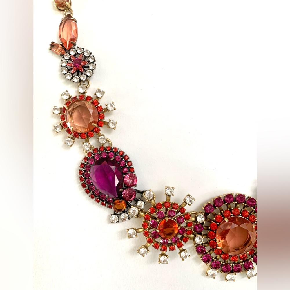 Dramatic Multi-Medallion, Multi-Gemstone J. Crew … - image 4